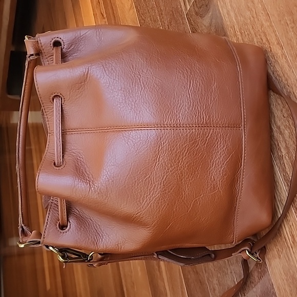 MADEWELL Lafayette Leather BUCKET Bag / EUC - Picture 4 of 13
